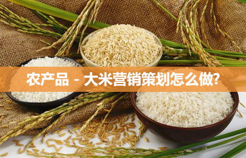 從田間到舌尖 農產品大米營銷策劃全攻略